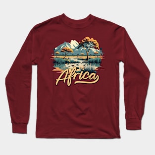 Beautiful African Landscape Long Sleeve T-Shirt